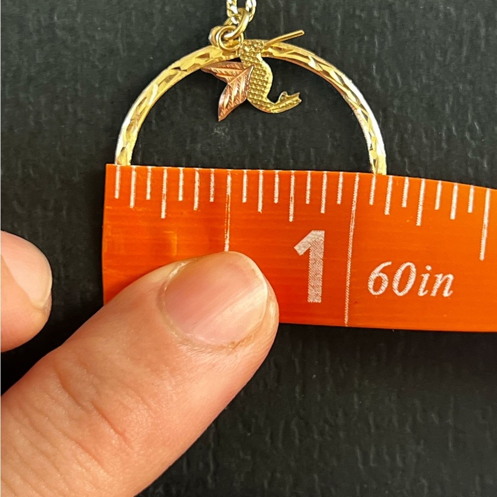 14k gold Dove necklace - Picture 7 of 10